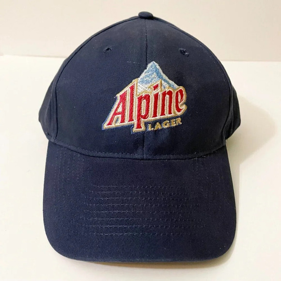 Alpine Lager  Hat Beer Hook Loop Baseball Cap - Picture 1 of 14